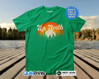 Up North Retro Sunset T-Shirts