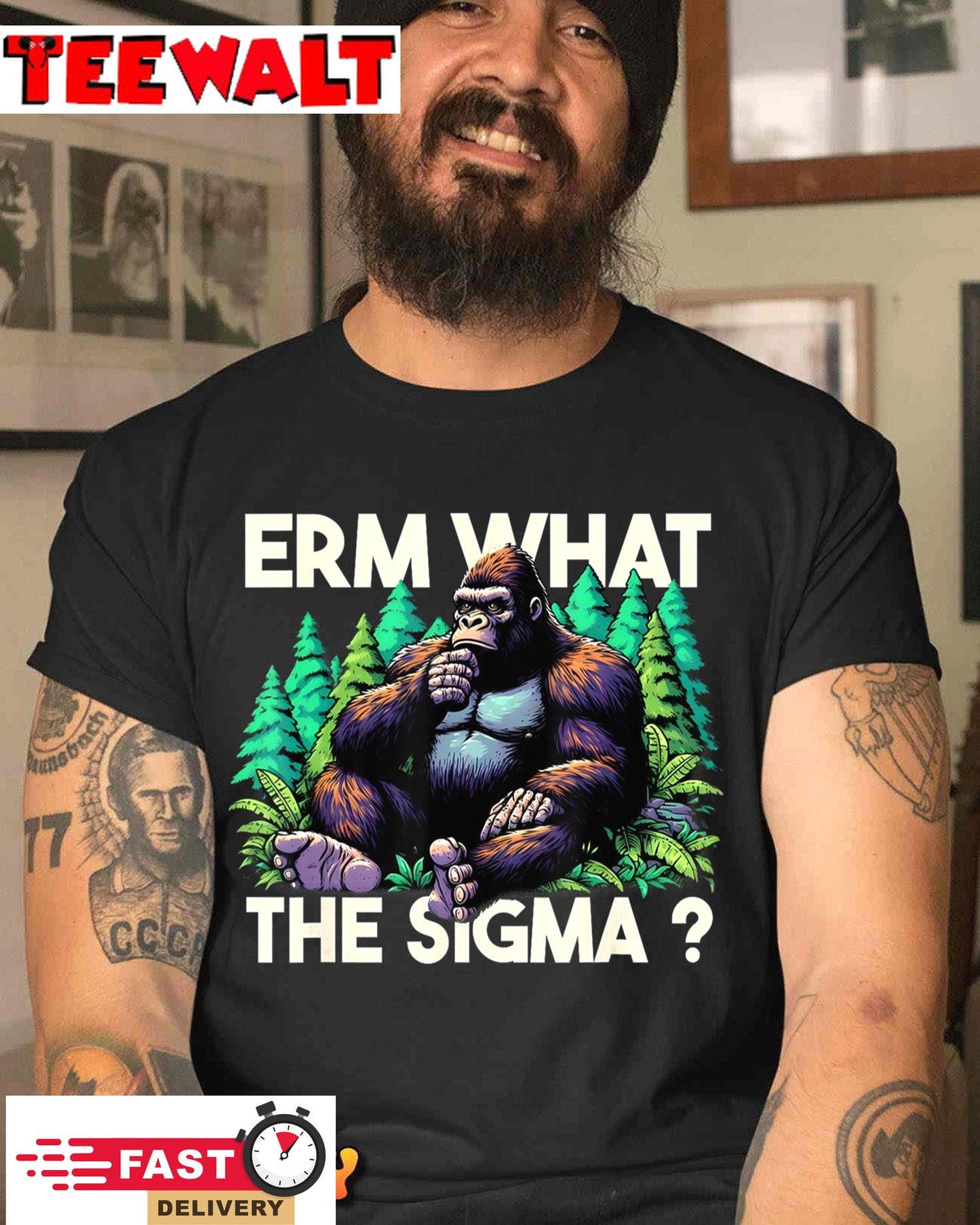 Funny Saying Erm What The Sigma Ironic Meme Quote T-Shirt