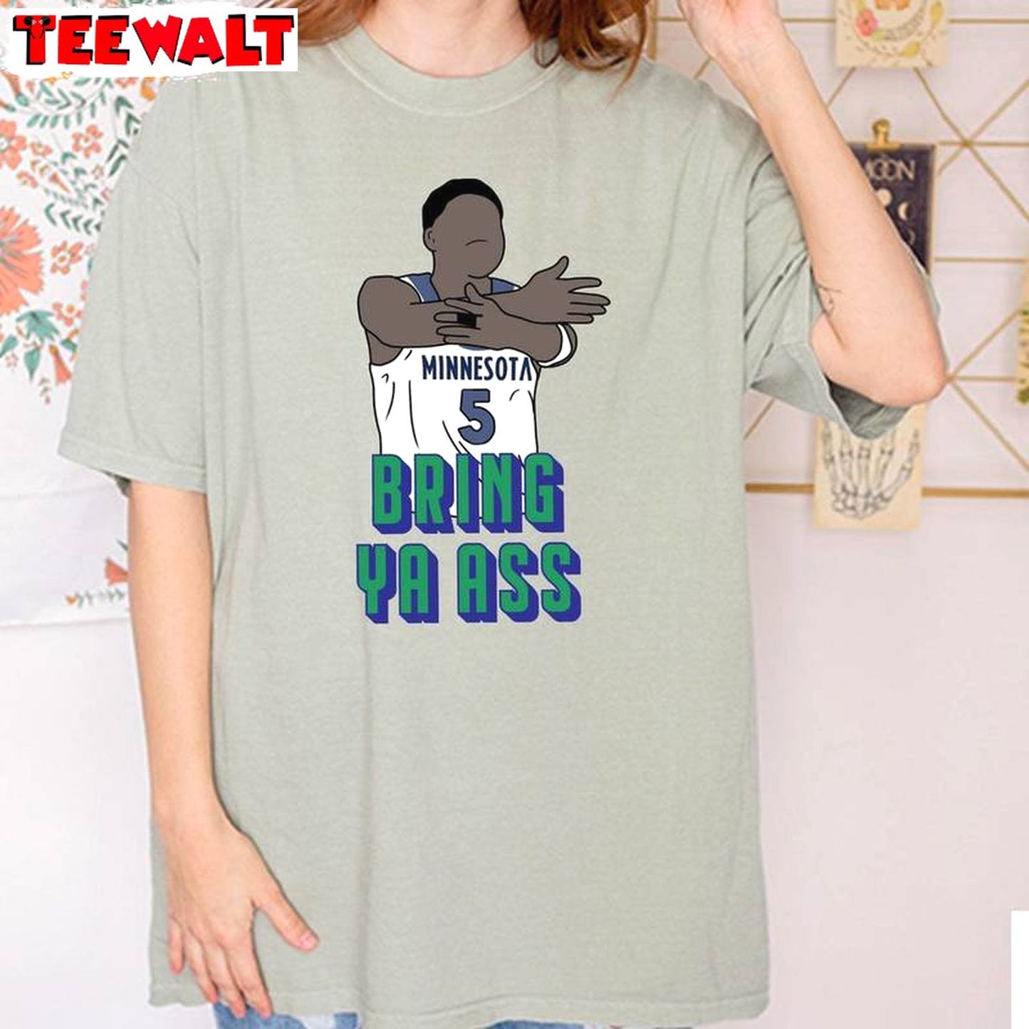 Comfort Bring Ya Ass Shirt, Faceless Anthony Edwards Playoff Unisex T