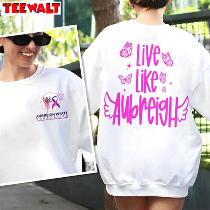 Cute Aubreigh Wyatt Shirt, Trendy Long Sleeve Sweatshirt