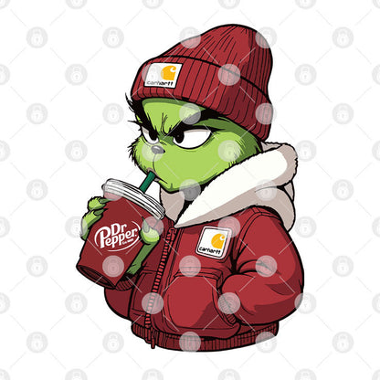 Christmas Grinch Dr Pepper T Shirt