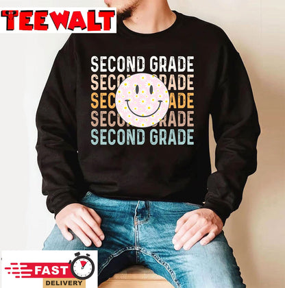 Second Grade Vintage Retro 2nd Grade Back To School Teacher T-Shirt