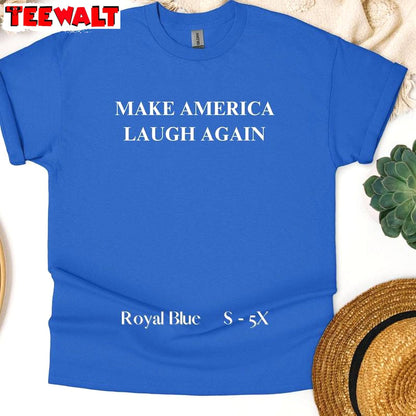 2024 Make America Laugh Again Shirt, For The People Short Sleeve Tank Top