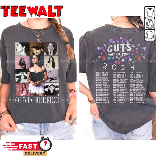 Vintage OliviaRodrigo Album 2024 Olivia Guts Tour 2024 Sweatshirt