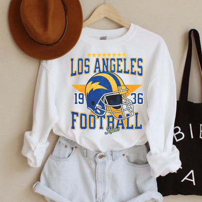 Vintage Los Angeles Football Sweatshirt Ram Shirt Nacua Shirt Gift