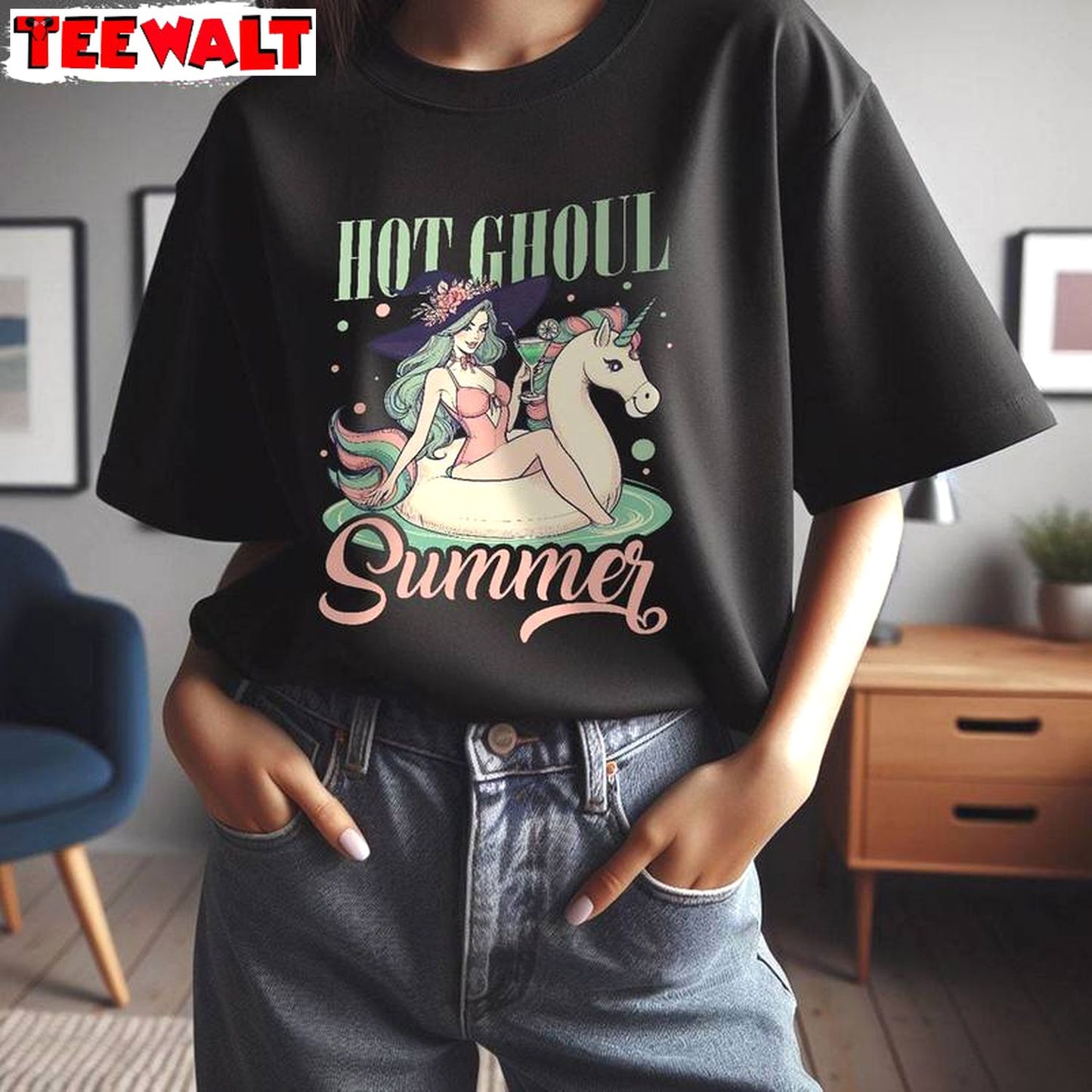 New Rare Hot Ghoul Summer Shirt, Summer Vibe Unisex T Shirt Crewneck