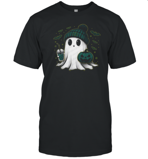 Halloween Oregon Ducks NCAA Football Fan Ghost With Pumpkin T-Shirt