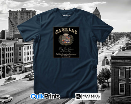 Cadillac Beer Detroit Michigan Custom Made T-Shirts