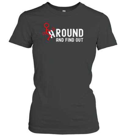 FAFO Fuck Around and Find Out – Stick Figure – Meme – Dark T-Shirt