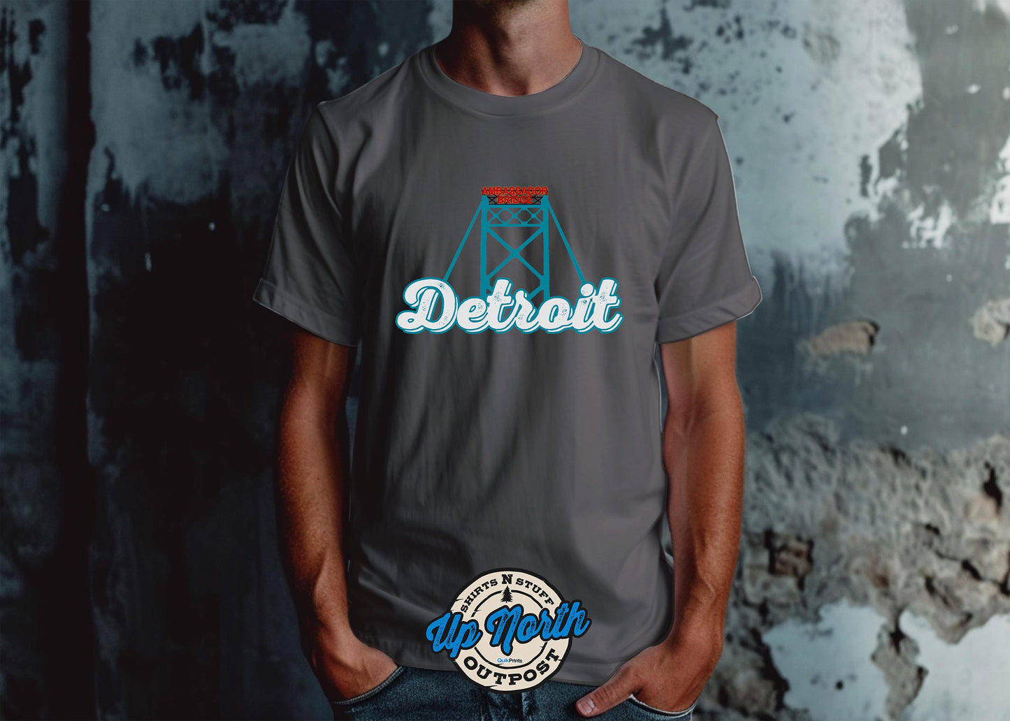 Ambassador Bridge Detroit Custom T-Shirts For All Sizes