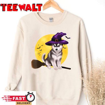 Siberian Husky Halloween Costume Shirt Women Boys Girls Dog T-Shirt