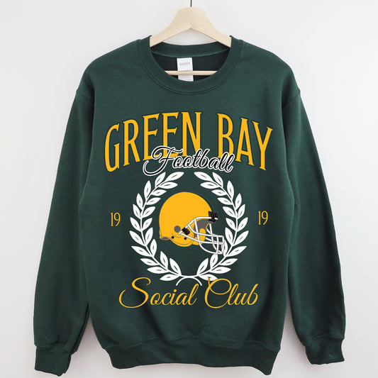 Green Bay Football Sweatshirt - Packers Crewneck, Jordan Love Vintage