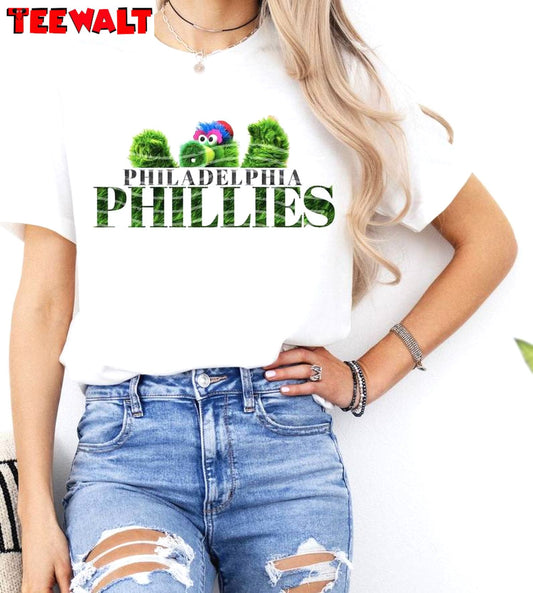 Comfort Philadelphia Phillies Sweatshirt , Groovy Phillie Phanatic Shirt Long Sleeve