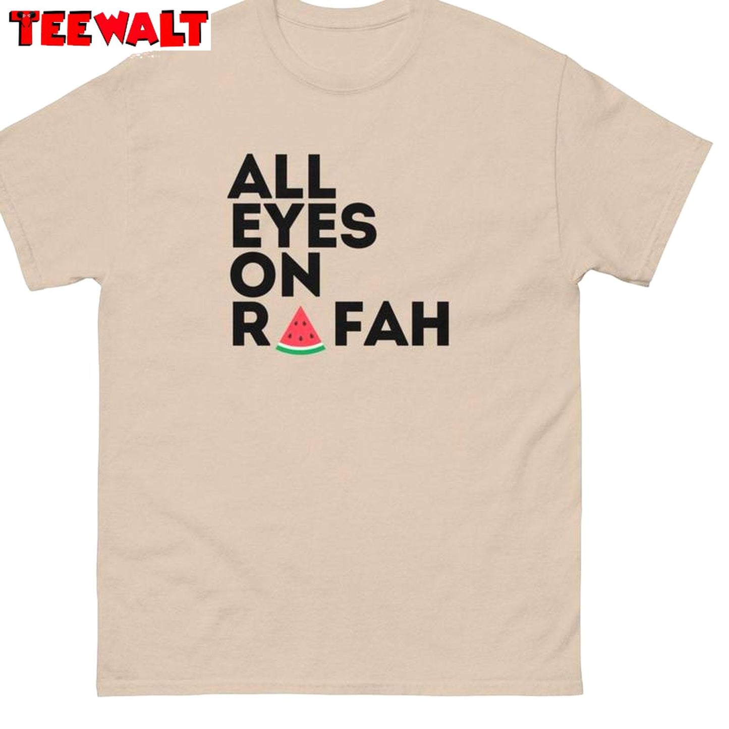 Cool Design Free Palestine Rafah Tshirt, Groovy All Eyes On Rafah Shirt Tank Top