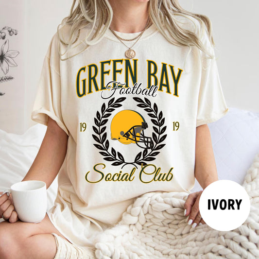 Comfort Colors Green Bay Football Shirt - Packers Vintage Sweatshirt