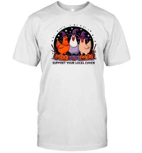 Halloween Chicken Support Your Local Coven T-Shirt