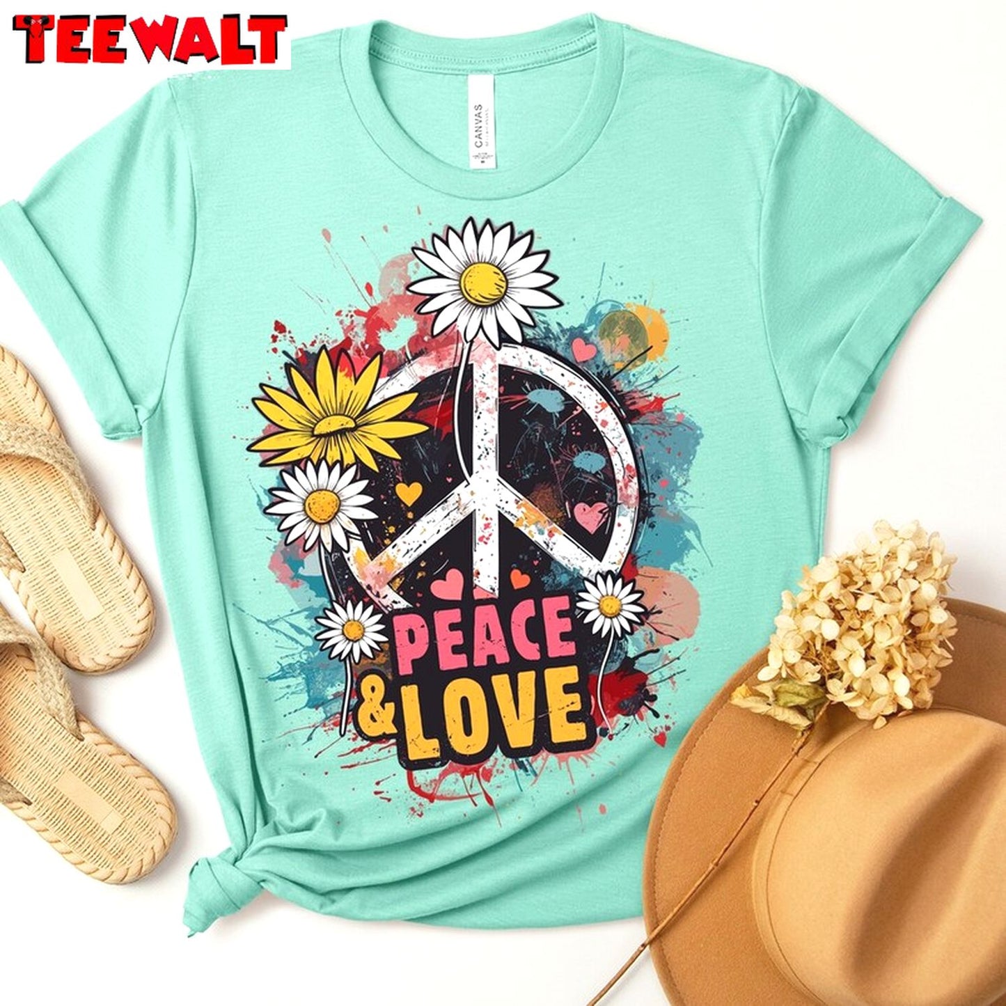 Creative Peace And Love Sweatshirt , Inspirational Quotes Sweater