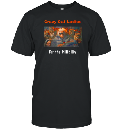 Crazy Cat Ladies For The Hillbilly Trump Vance 2024 T-Shirt