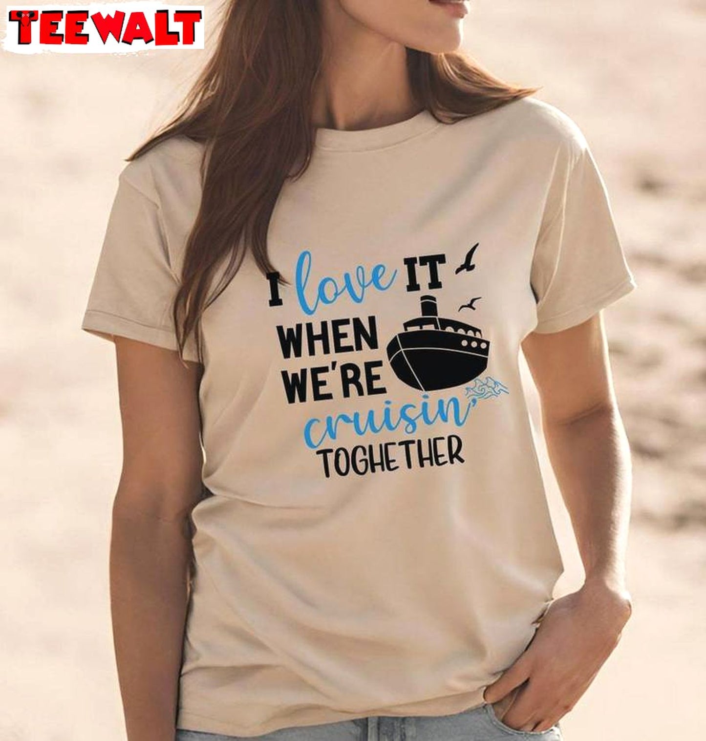 Awesome I Love It When Women Shirt, Trendy Family Cruise Crewneck Sweater