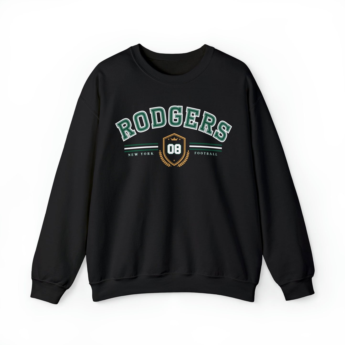 Aaron Rodgers Vintage Style Jets Crewneck Sweatshirt York Football Jersey Shirt