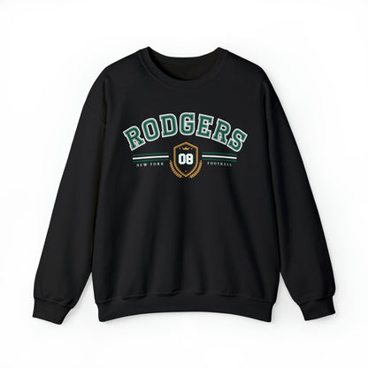 Aaron Rodgers Vintage Style Jets Crewneck Sweatshirt York Football Jersey Shirt