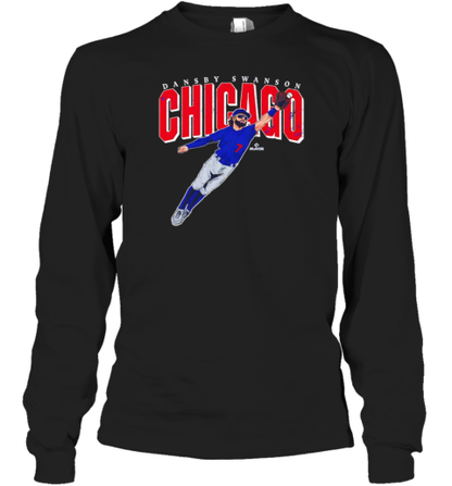 Dansby Swanson Chicago Cubs big time action pose T-Shirt