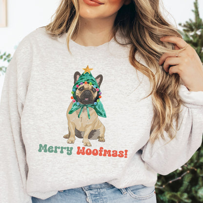 French Bulldog Christmas Sweatshirt - Frenchie Lover Unisex Sweatshirt