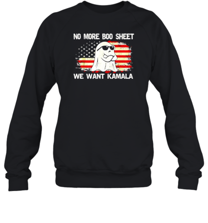 No more boo sheet we want Kamala Ghost Halloween T-Shirt