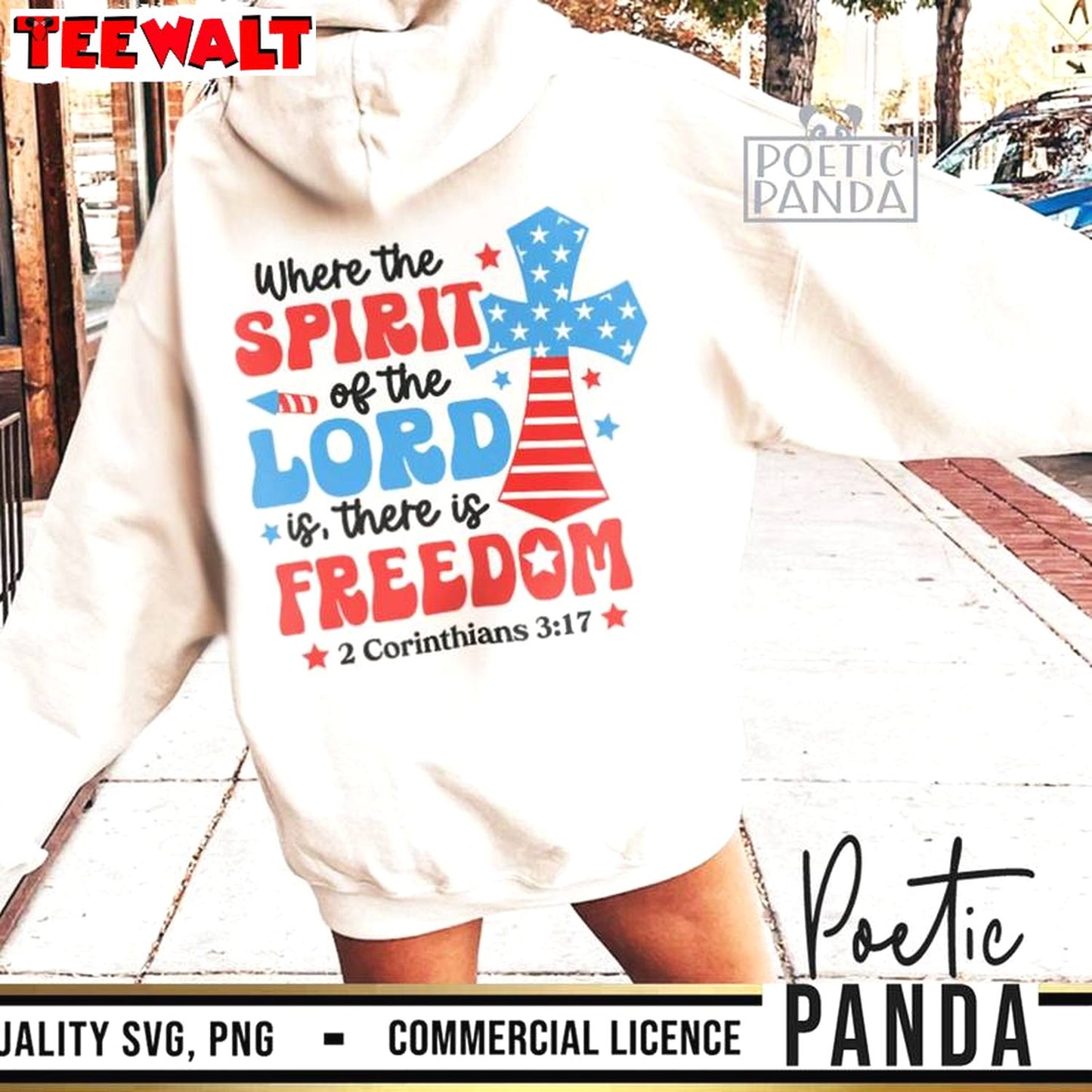 Christian 4th Of July Sweatshirt , Groovy Where The Spirit Of The Lord Is There Is Freedom Shirt Sweater