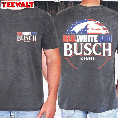 Unique July 4th Unisex Hoodie, Limited Red White And Busch Light