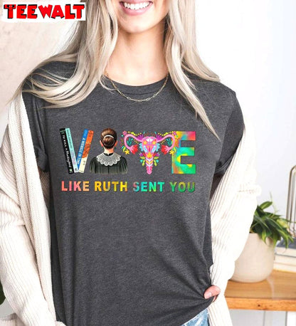 2024 Vote Like Ruth Sent You Shirt, American Election Short Sleeve Hoodie