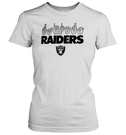 Las Vegas Raiders Sign Language Hands T-Shirt