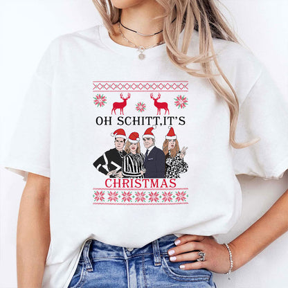 Schitt's Creek Christmas Shirt Oh Schitt It's Christmas