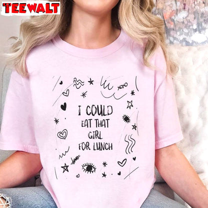 Comfort Billie Eilish Shirt, I Could Eat That Girl For Lunch Short Sleeve Long Sleeve