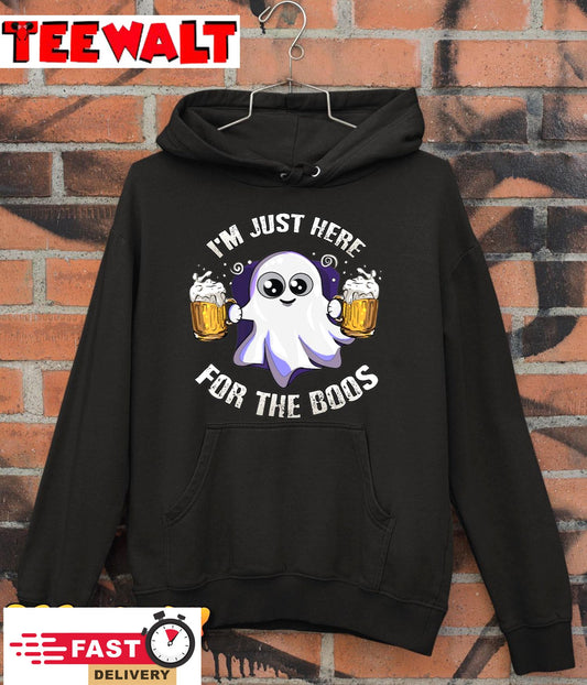 I'm Just Here For The Boos Funny Halloween Costume Gift T-Shirt