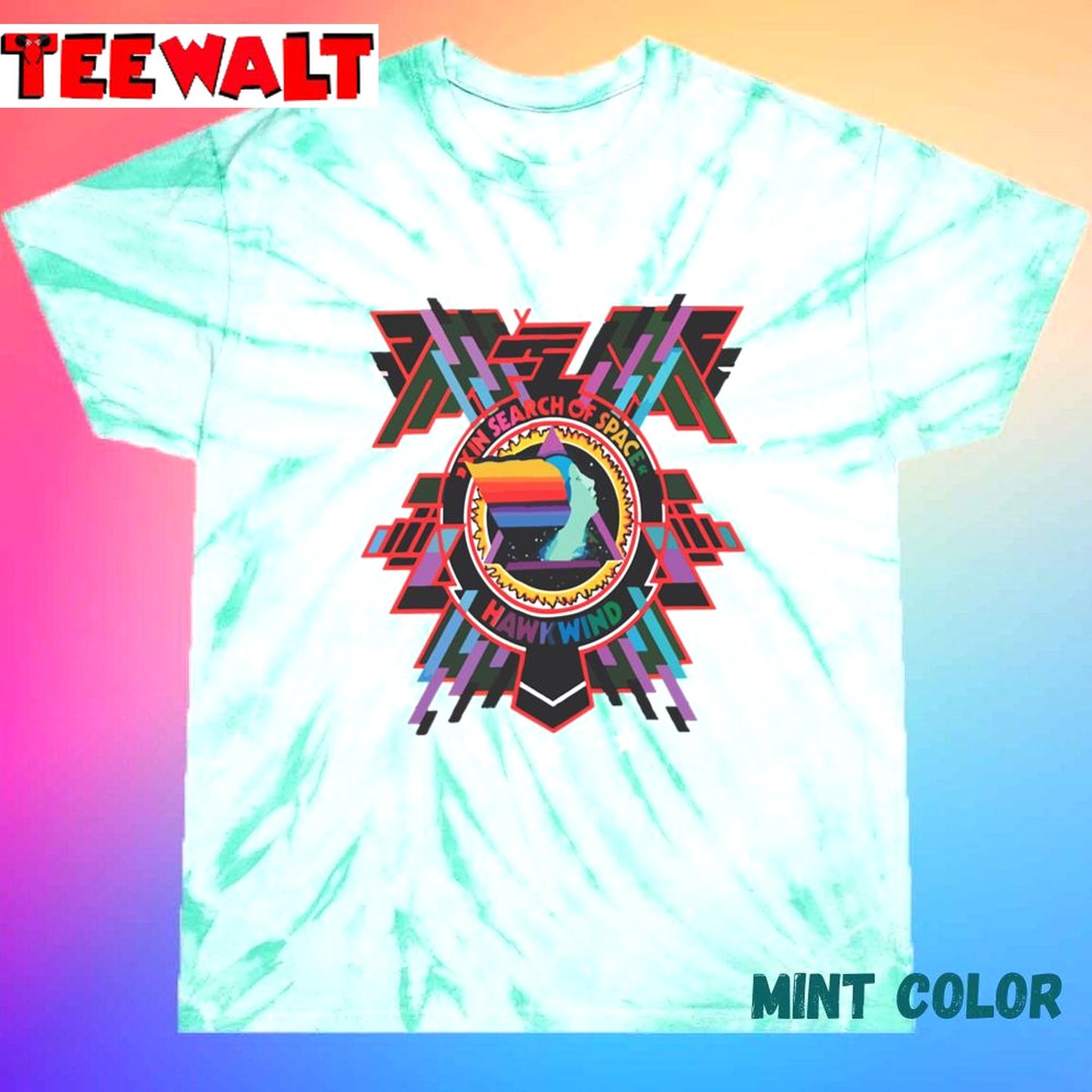 Hawkwind – In Search Of Space Unisex Tie Dye Tee