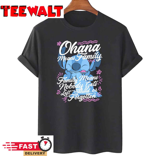 Disney Lilo &amp Stitch Stitch Day Ohana Means Family Long Sleeve T-Shirt