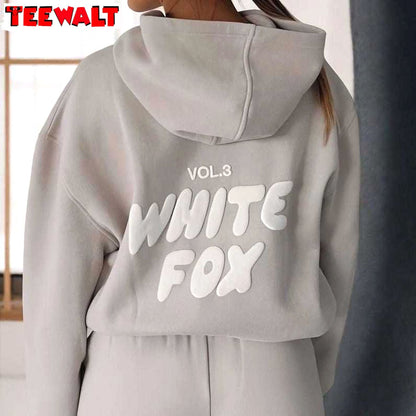 Comfortable Whitefox Hoodie Shirt, Cozy Trendy Unisex Hoodie Crewneck