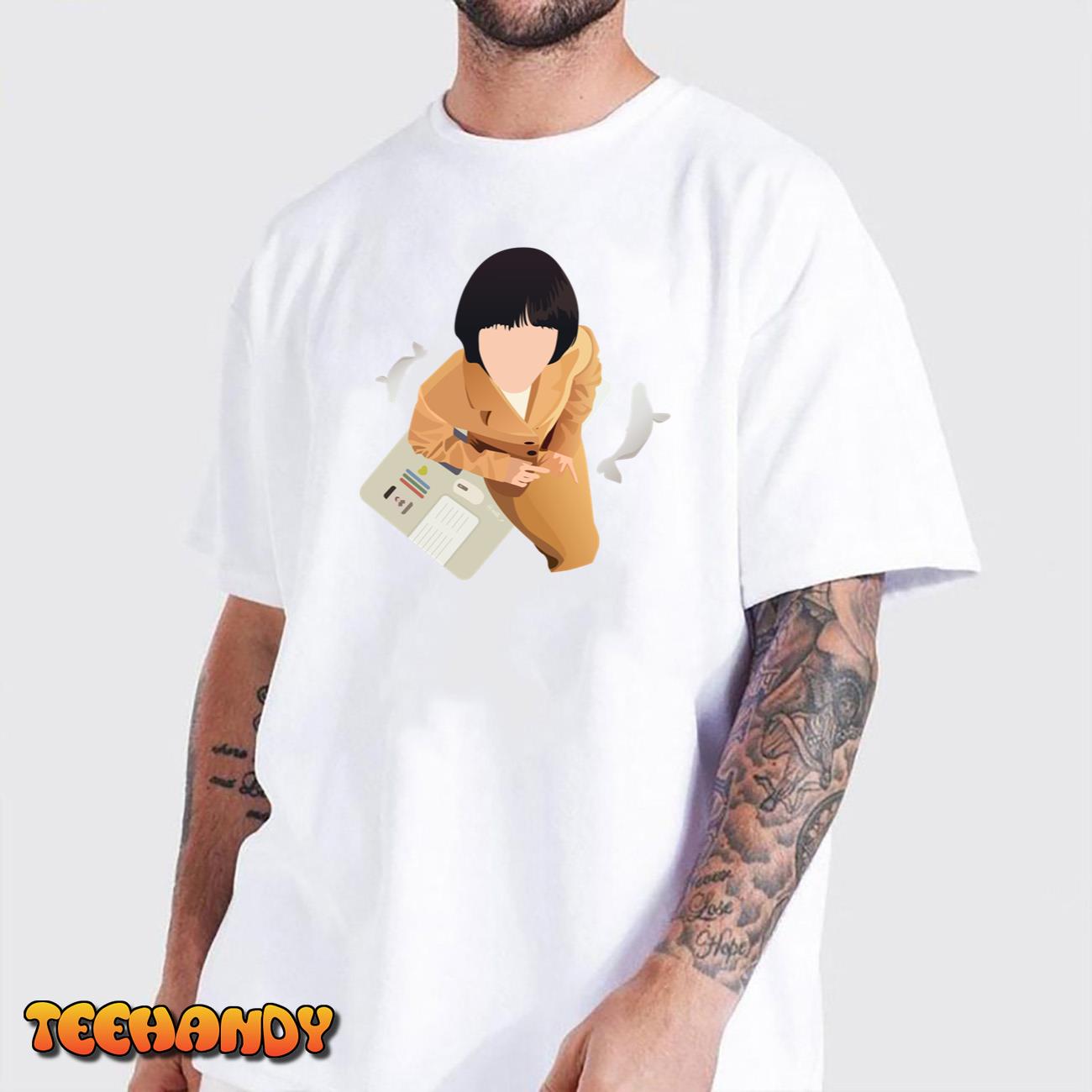 Animated cute woo young woo extraordinary attorney woo and the whale unsex shirt