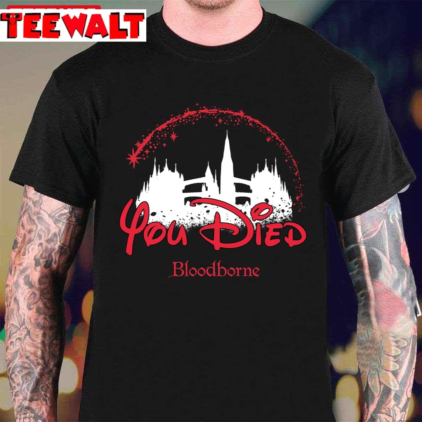 You Died Disney Font Art Bloodborne Unisex Sweatshirt