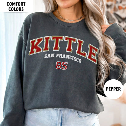 George Kittle Football Sweatshirt - San Francisco Crewneck T-Shirt Hoodie