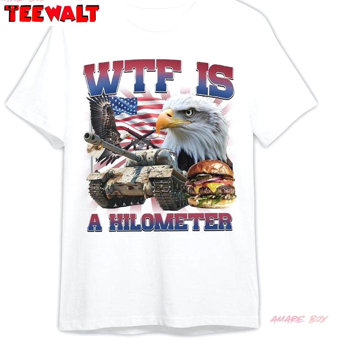 Amare Box 4th Of July Long Sleeve , Groovy Wtf Is A Kilometer Meme