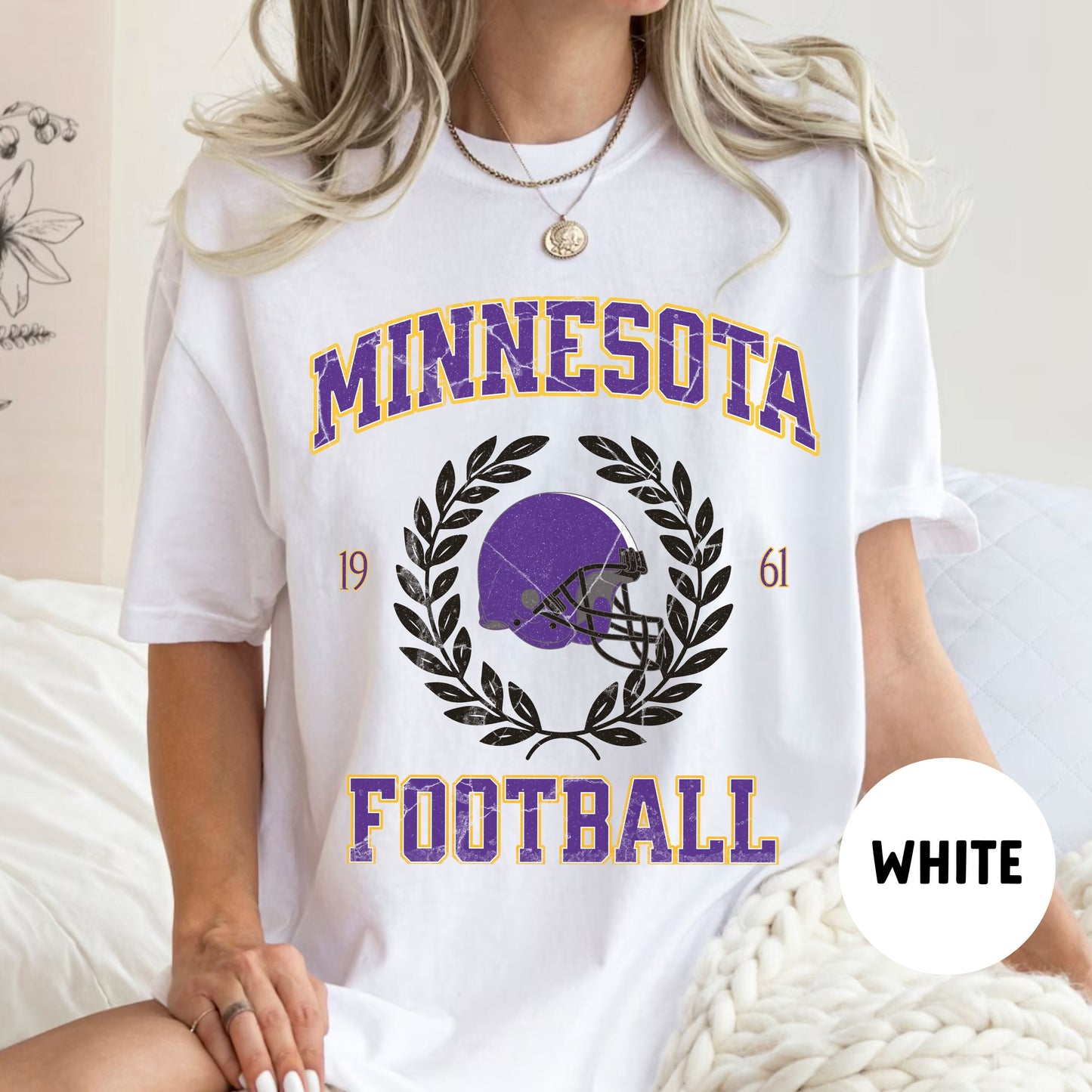 Minnesota Vikings Football Shirt, Jefferson & Mattison Sweatshirt