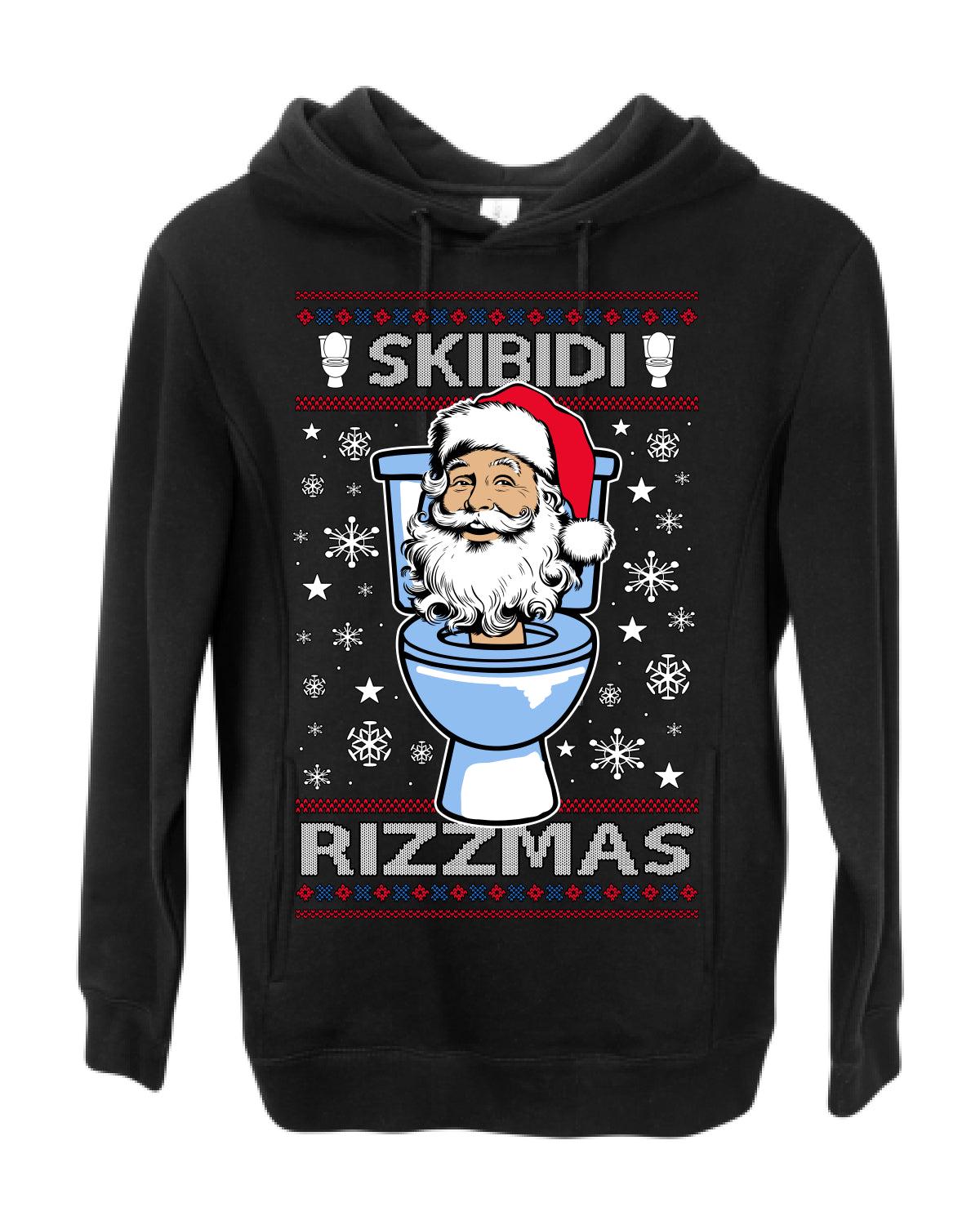 Skibidi Rizzmas Funny Viral Meme Christmas Sweater