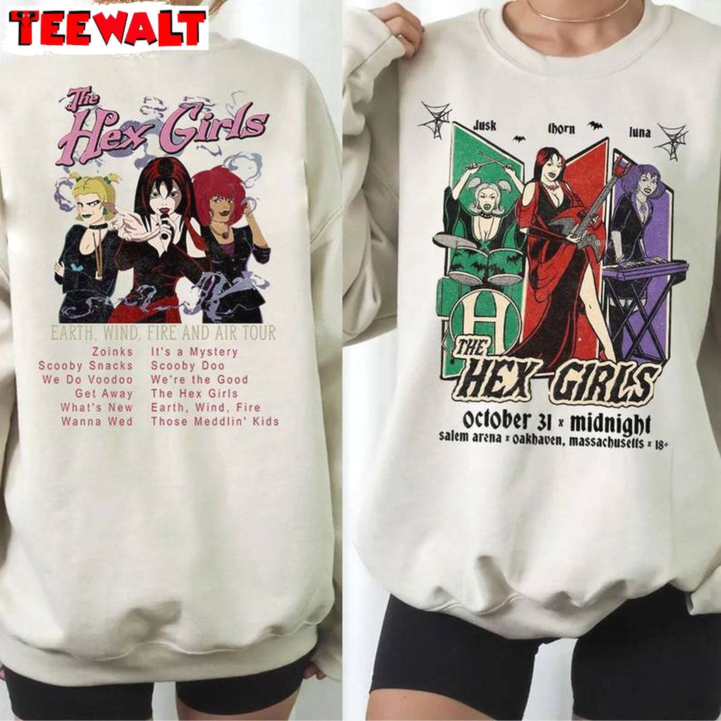 Comfort Rock Band Music Unisex Hoodie, Awesome The Hex Girls