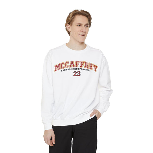 San Francisco Football Sweatshirt - Vintage Christian Mccaffrey Crewneck