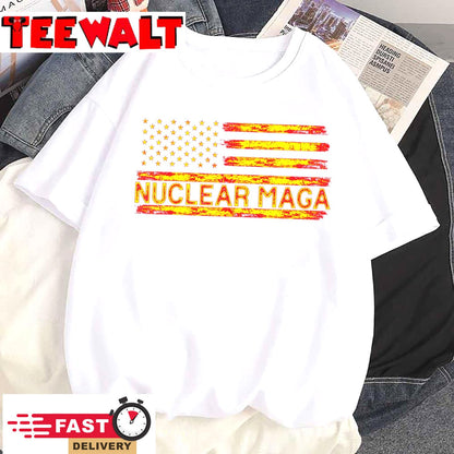 Nuclear Maga USA flag T-Shirt