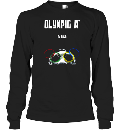 Alysha Clark wearing Olympic a 2x gold T-Shirt