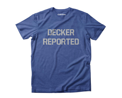 Decker Reported Detroit Football Custom Made T-Shirt For All