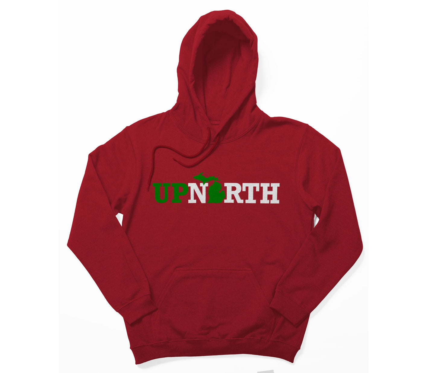 Up North Michigan (greenwhite)  - Pullover Hoodie